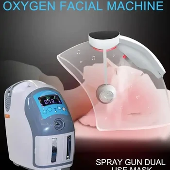 Маска за лице, пилинг, грижа за кожата, Гипербарическая кислородна маска, козметична машина, водородно-кислородна маска, машина за сапунени мехури H2O2