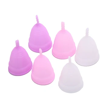 Менструална купа за жени хигиенни продукт от медицински силикон за използване във влагалището силикон медицински мека гел менструалния купа