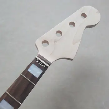 Недовършена кленов лешояд за бас-китара в стил J 20 34 инча Инкрустация fretboard от розово дърво
