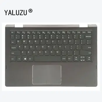 Новата клавиатура YALUZU за лаптоп LENOVO Yoga 330-13 IKB FLEX11 330-11 IGM US Keyboard акцент за ръце осветление на горния случай
