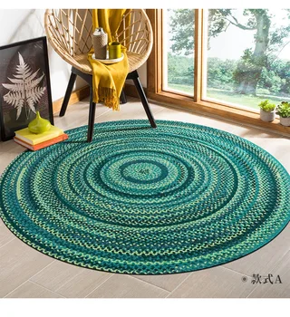 Постелки за спални, пасторальный памук ръчно изработени килими в бохемски стил, килим за хола и домакински килим