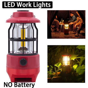 Преносим led походный фенер за литиево-йонна батерия Milwaukee 18, фенер за поддръжка, лампа за къмпинг