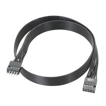 Размерът на дънната платка на компютъра USB 2.0 9Pin удлинительный кабел за настолни компютри и лаптопи дънната платка (20 см/30 см/50 см)