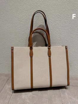 Универсална холщовая чанта-тоут, женствена чанта за крайградски пътувания, лесна ръчна чанта през рамо с голям капацитет