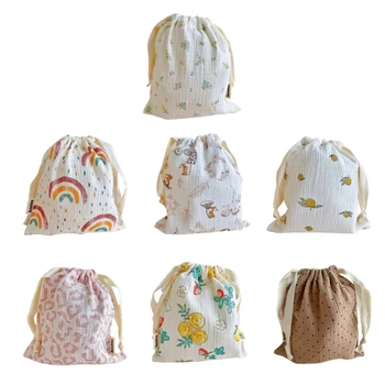 Чанта за съхранение на бебешки пелени Чанта с множество рисунки, детска тъканта, чанта за сухи, влажни и мокри памперси