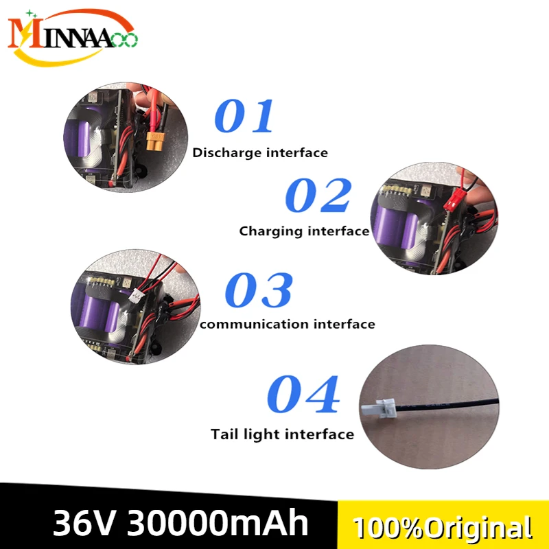 36V 30AH литиева батерия 18650 10S3P 250 W ~ 600 W за електрически скутер Xiaomi Mijia m3652