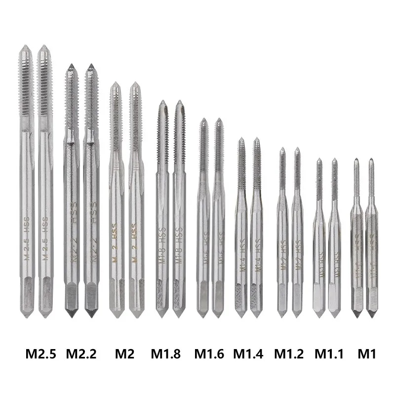 M1-M2.5, метричен метчик и набор от клишета, 31 бр., ръчно метчик, регулируеми ръчни инструменти за обработка на метали, набор инструменти за извършване на винтови резби2