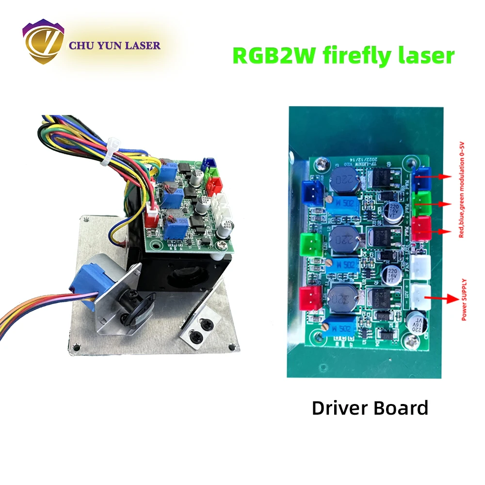 RGB 2 W Бял червен/зелен/син диоден лазерен модул светулка сценичното осветление TTL модулация2