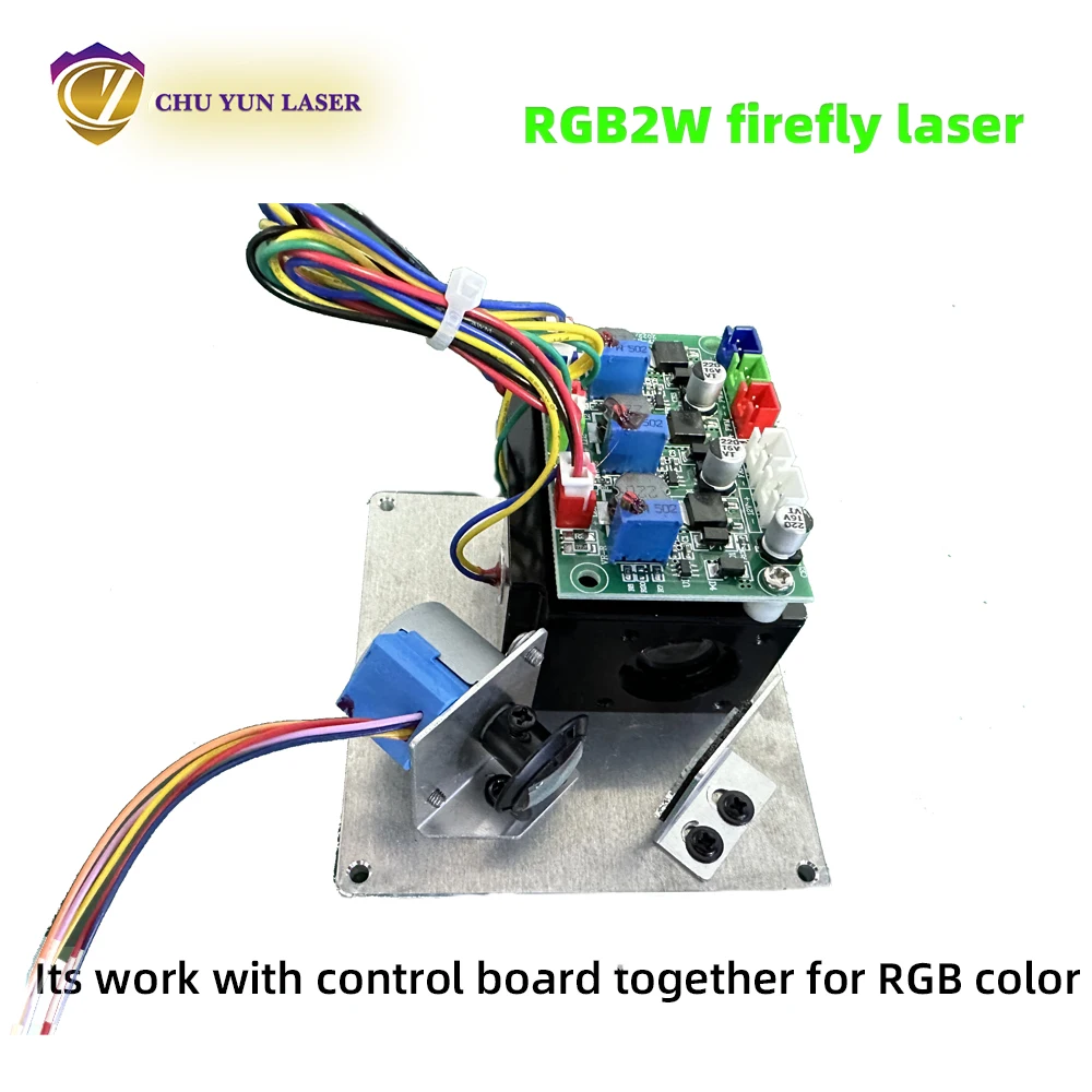 RGB 2 W Бял червен/зелен/син диоден лазерен модул светулка сценичното осветление TTL модулация3
