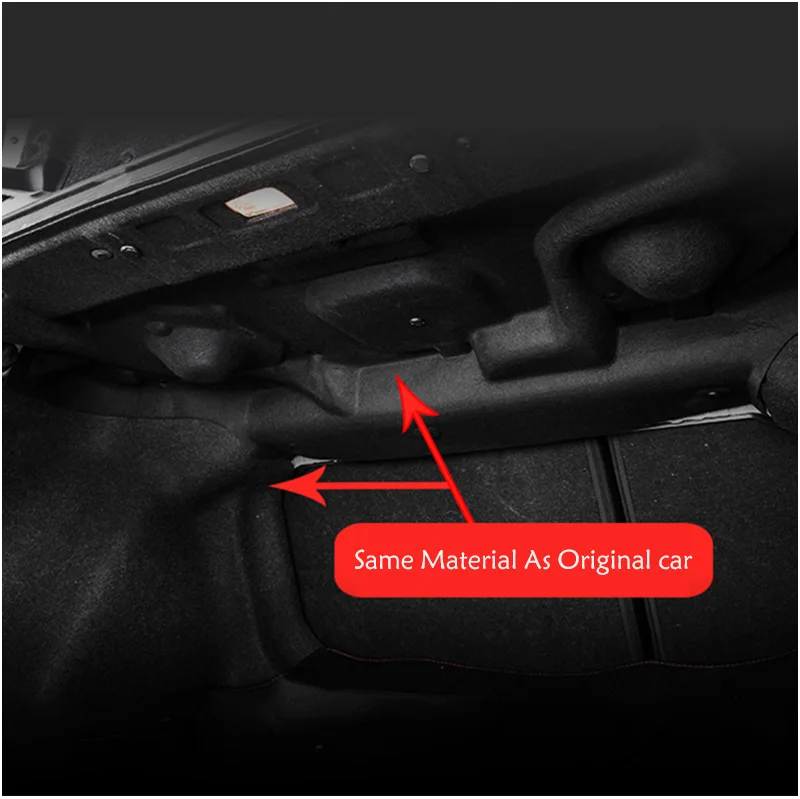 Изолация на Багажника на Колата Хлопчатобумажный звук proofing Килим Лепкава Подложка Кола-стайлинг За Honda Civic 10th 2017-20213