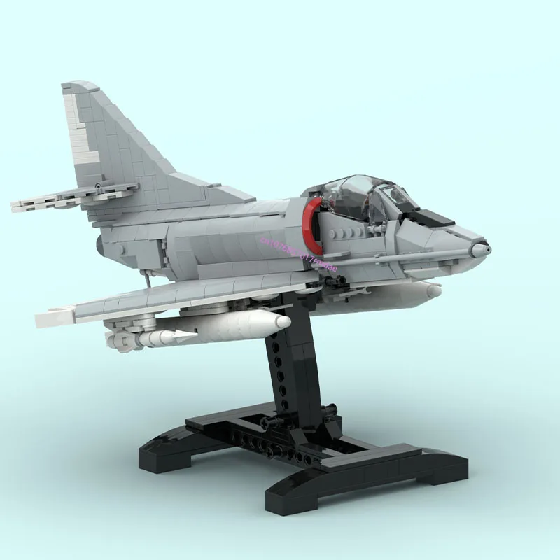 Новата Военна модел MOC на Втората Световна война в мащаб 1:35 A-4E Skyhawk, модел на реактивен изтребител, творчески идеи, технологии Детска играчка, Подарък самолет, Блокове3