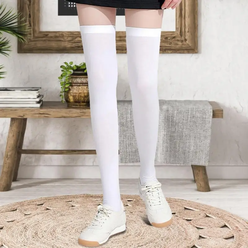 Чорапи от ледената коприна, за жени със защита от слънцето UPF50, стръмни чорапи за голф, устойчиви на uv, высокоэластичные меки дишащи чорапи за cosplay3