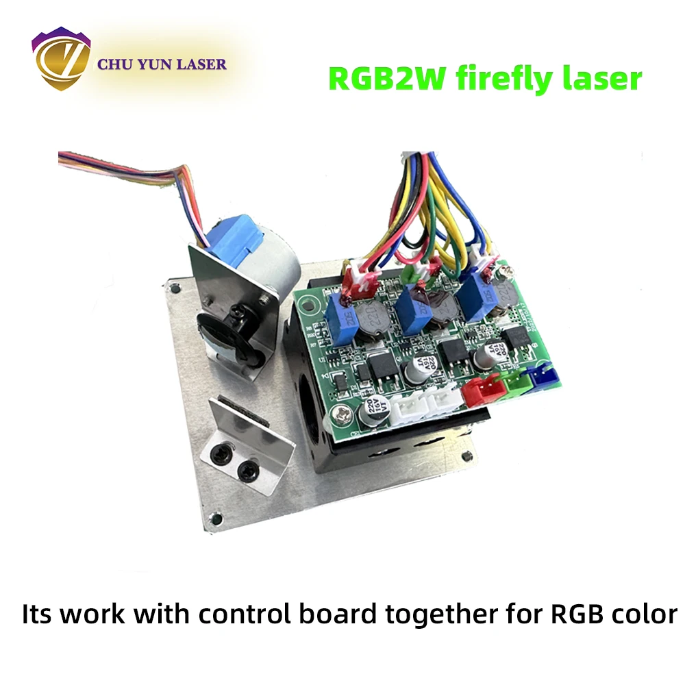 RGB 2 W Бял червен/зелен/син диоден лазерен модул светулка сценичното осветление TTL модулация4