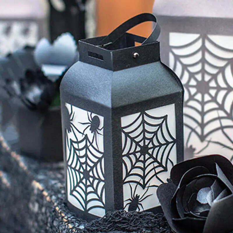 Подарък кутия с паяк на Хелоуин, метални режещи печати, шаблони, албум за scrapbooking 